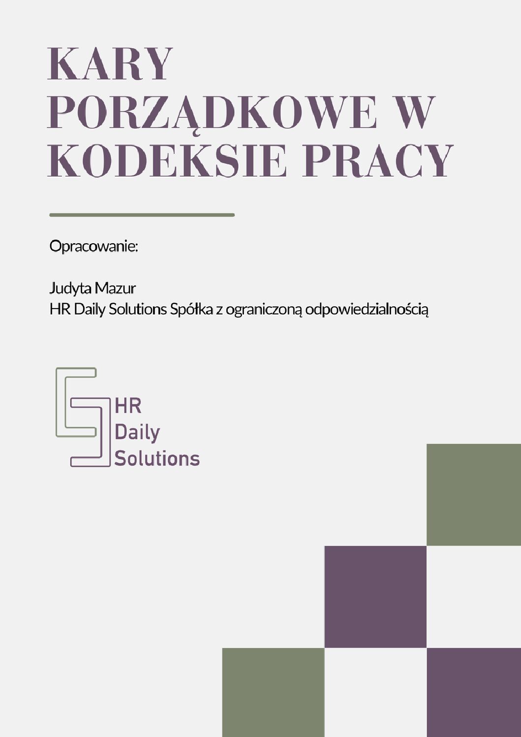 Kary porządkowe w kodeksie pracy